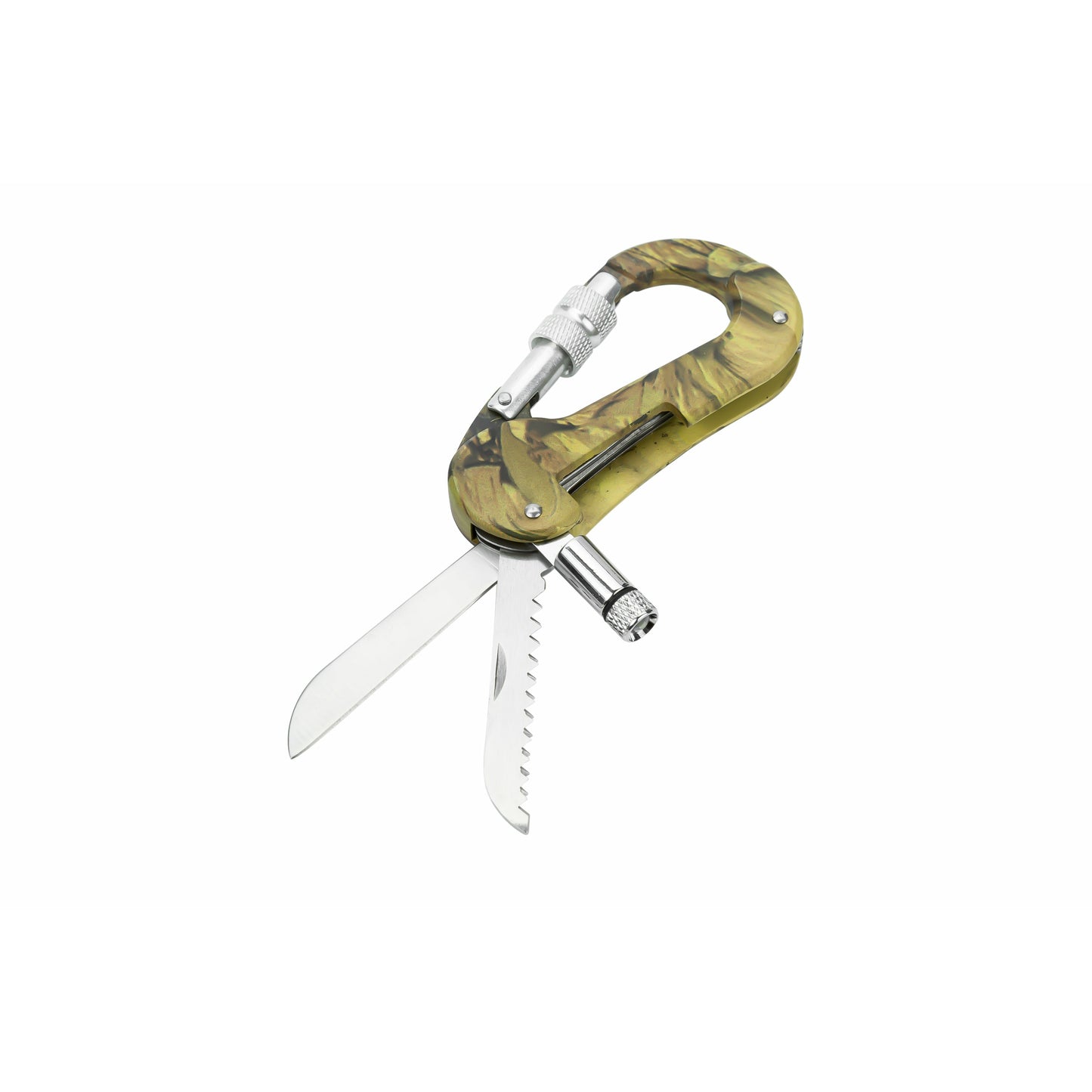 Multifunctional Outdoor  Aluminum 5 In 1 Carabiner Tool