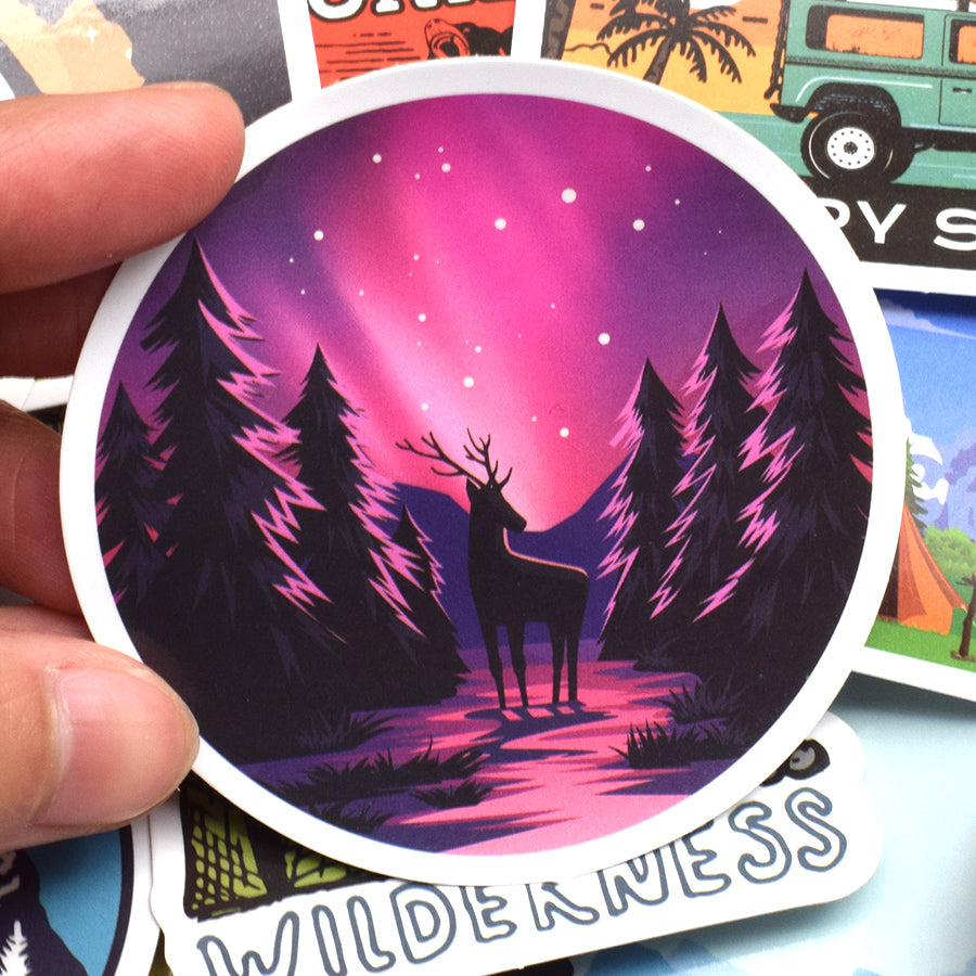 50 Outdoor Travel Doodle stickers