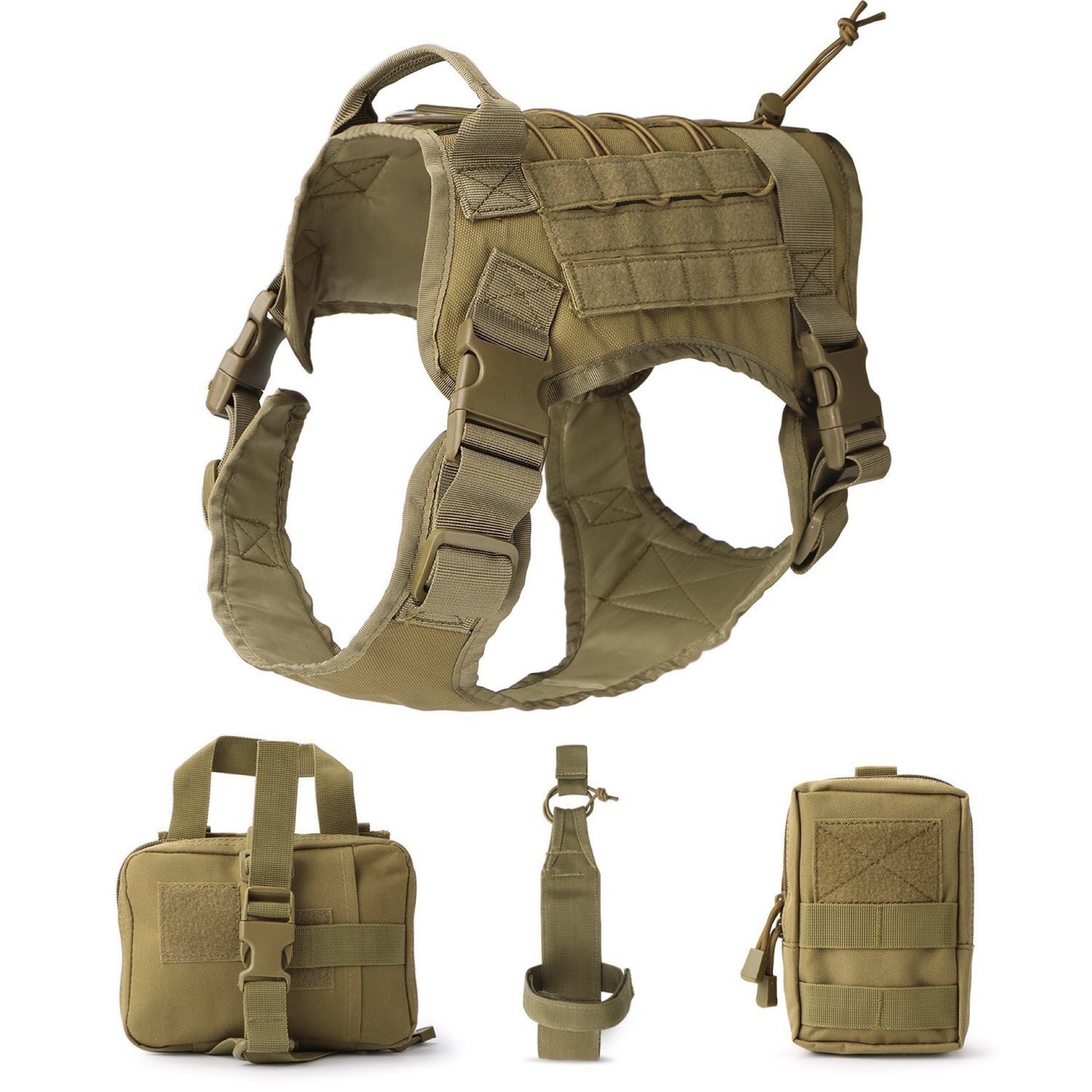 Tactical Dog Vest plus Accessory Kit