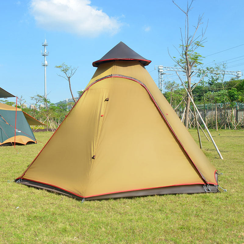 Teepee Style Camping Tent with Awning