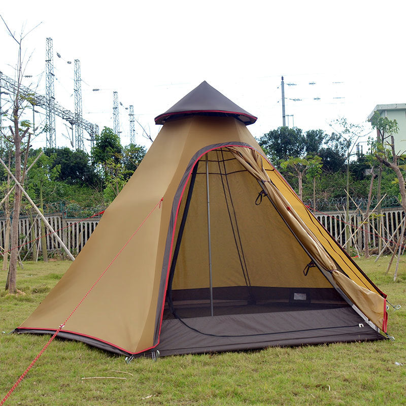 Teepee Style Camping Tent with Awning