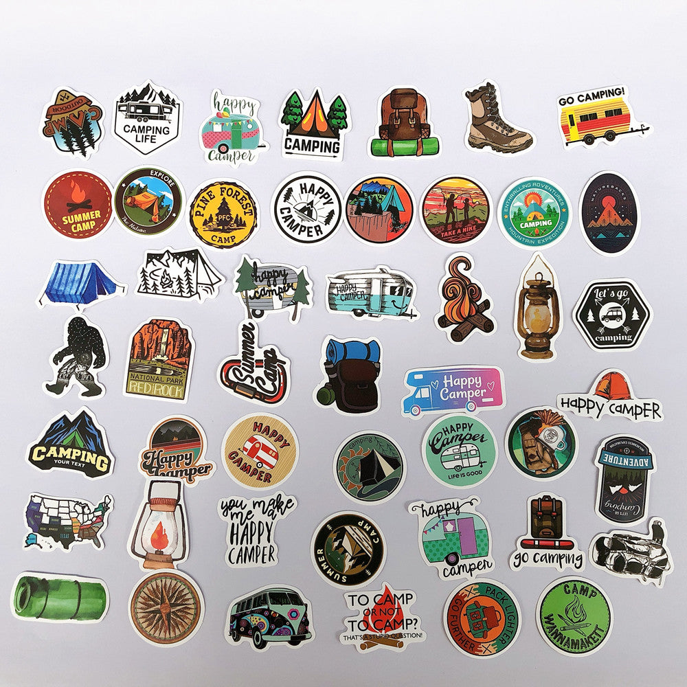 50 Outdoor Camping Adventure Stickers