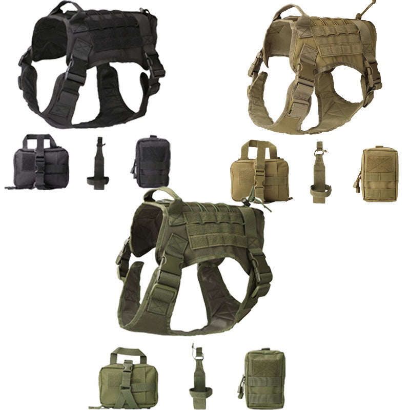 Tactical Dog Vest plus Accessory Kit