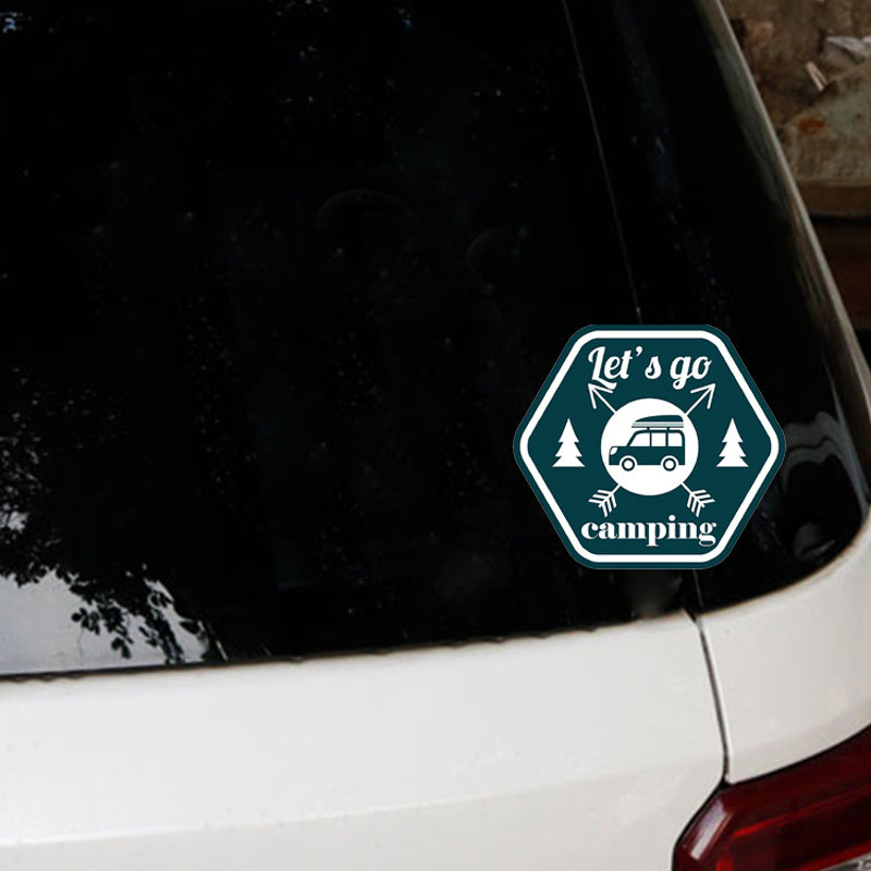 Funny Camping Car Sticker