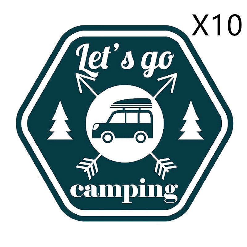 Funny Camping Car Sticker