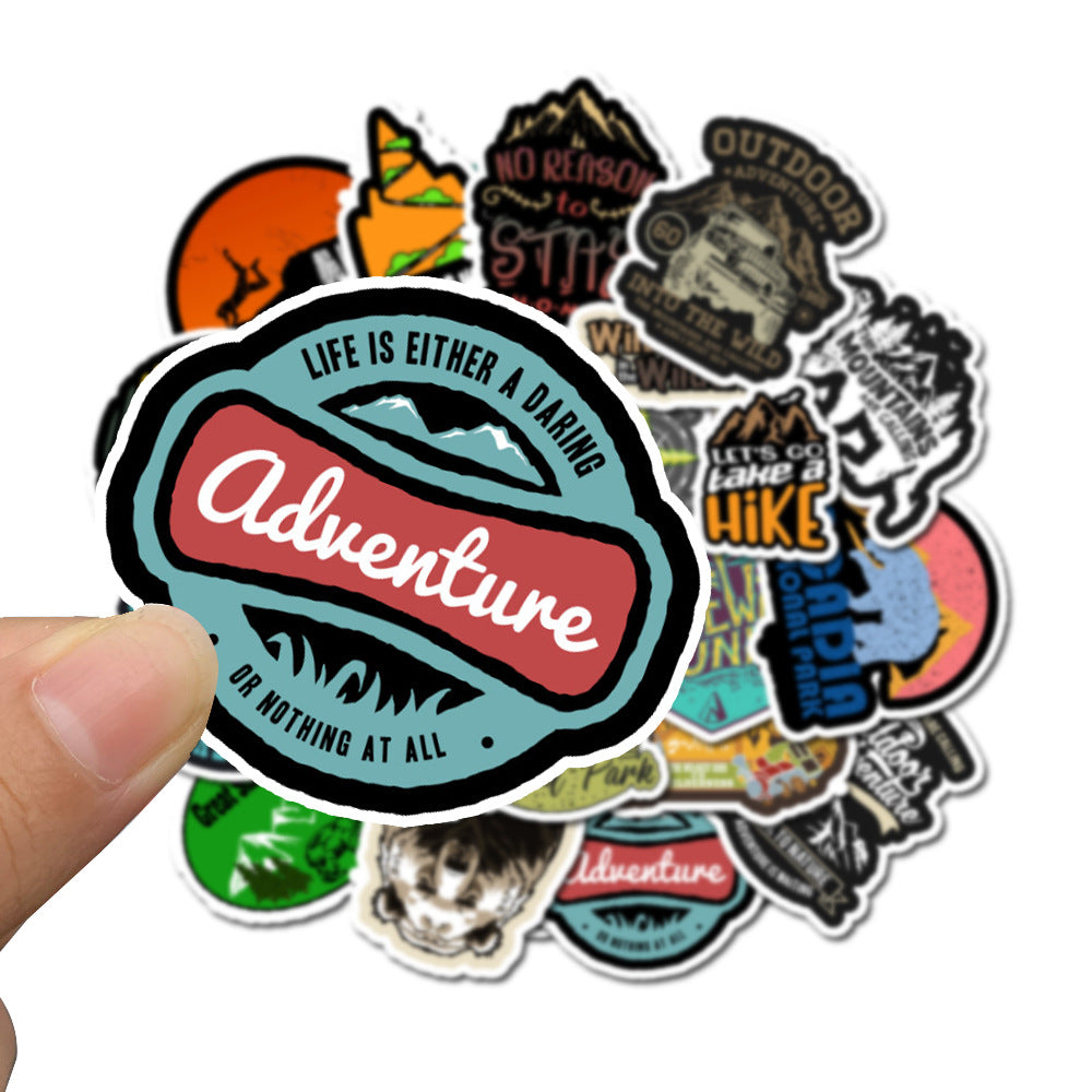 Travel Landscape Cartoon Waterproof Stickers