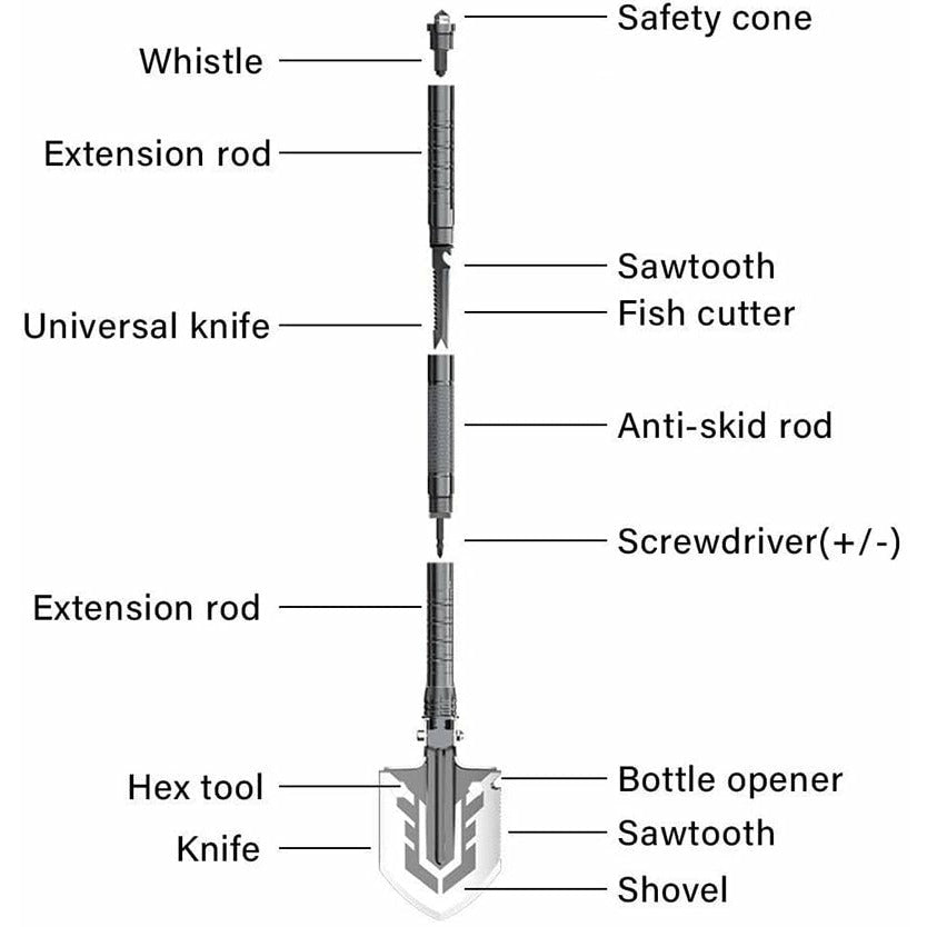 Outdoor Multi-Purpose Shovel