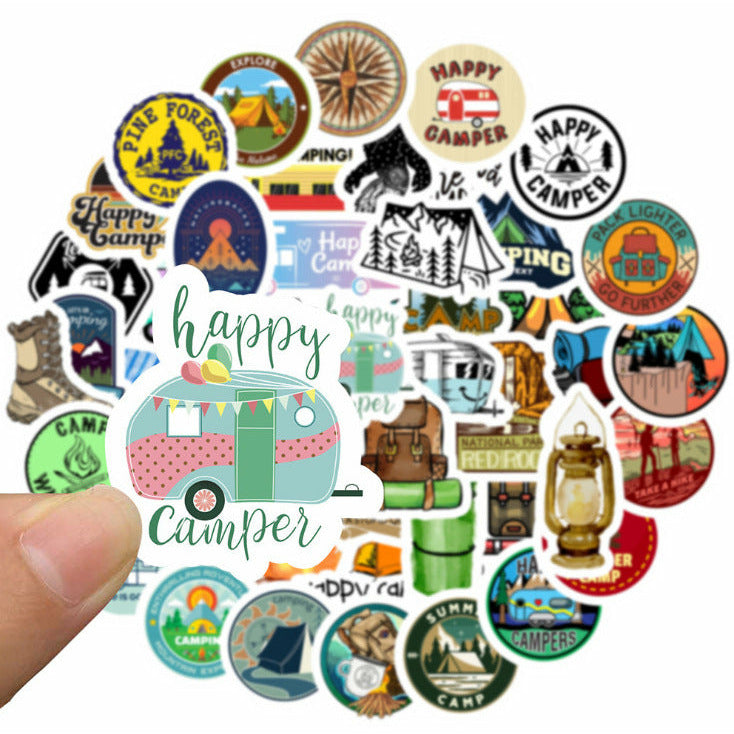 50 Outdoor Camping Adventure Stickers