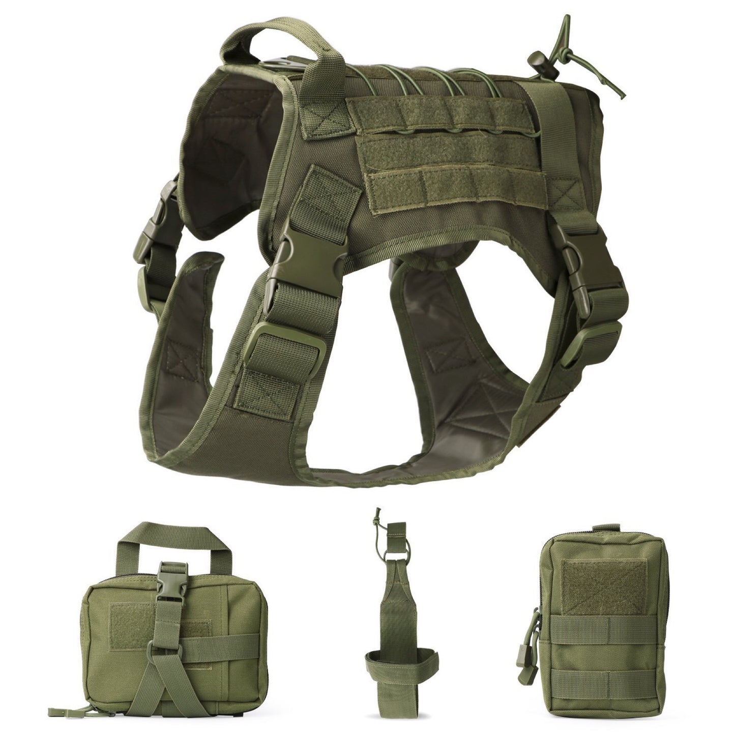 Tactical Dog Vest plus Accessory Kit