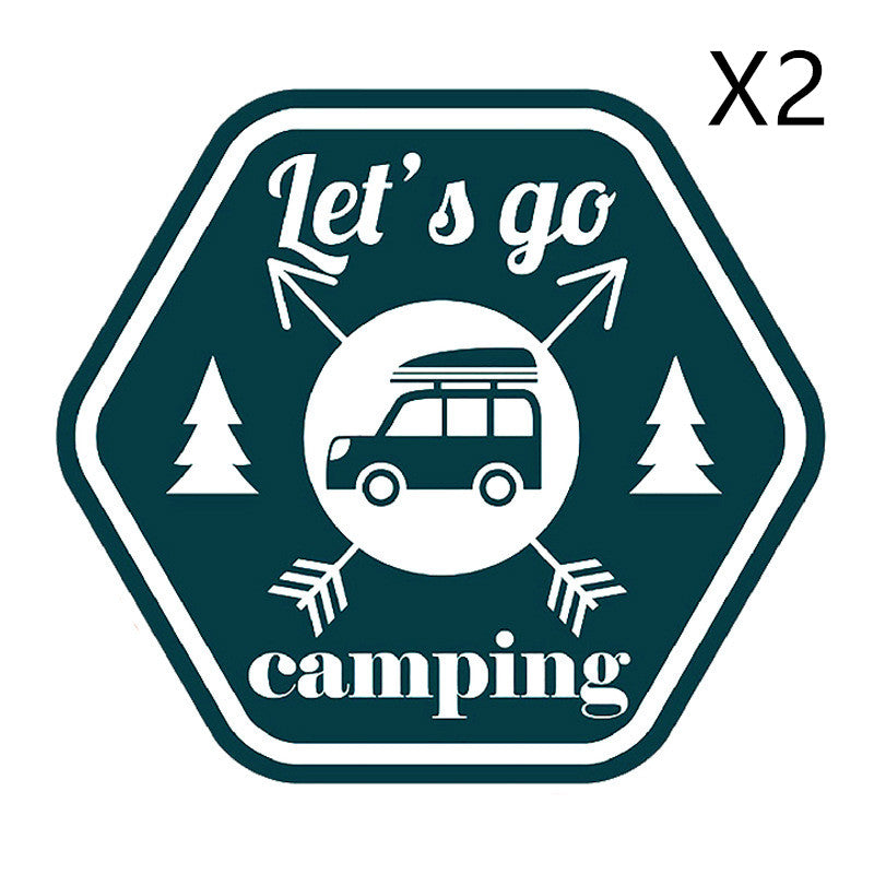 Funny Camping Car Sticker