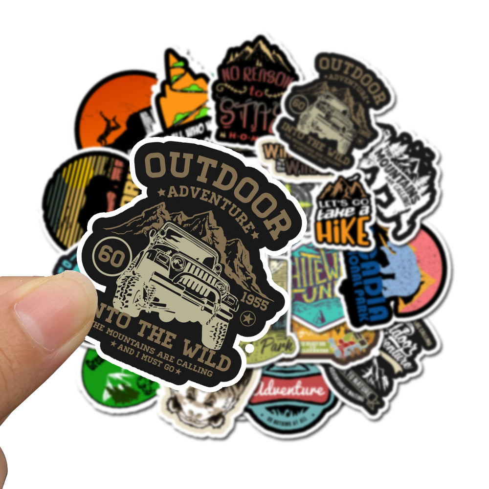 Travel Landscape Cartoon Waterproof Stickers